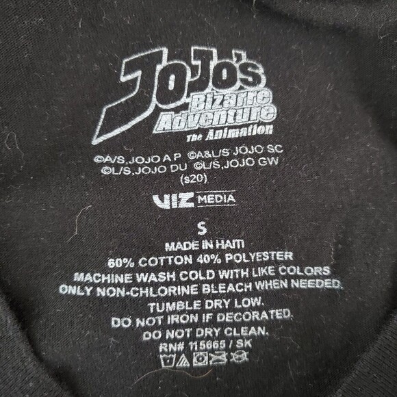 Jojo's Bizarre Adventure Seven Times Six Graphic T-shirt Women's Small Black - Picture 7 of 7